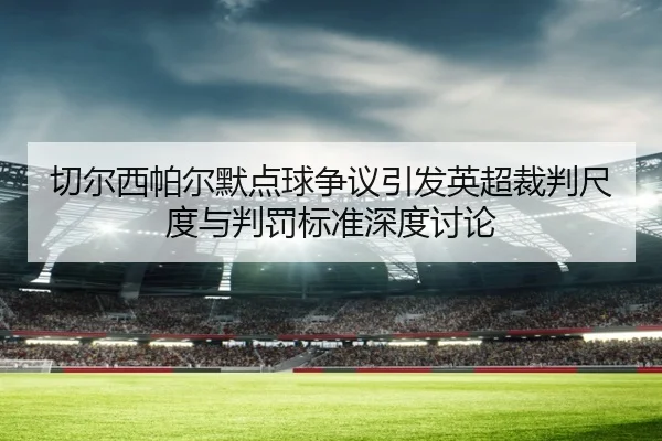 切尔西帕尔默点球争议引发英超裁判尺度与判罚标准深度讨论 - kaiyun
